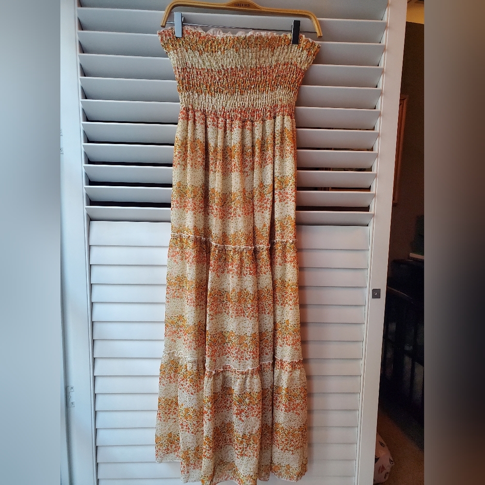 Women Lady Boho Sleeveless Floral Long Maxi Summer Beach Dress Sundress